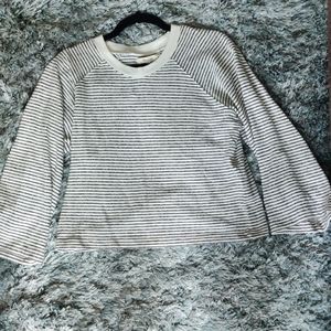 Madewell flare sleeves terry raglan sweater